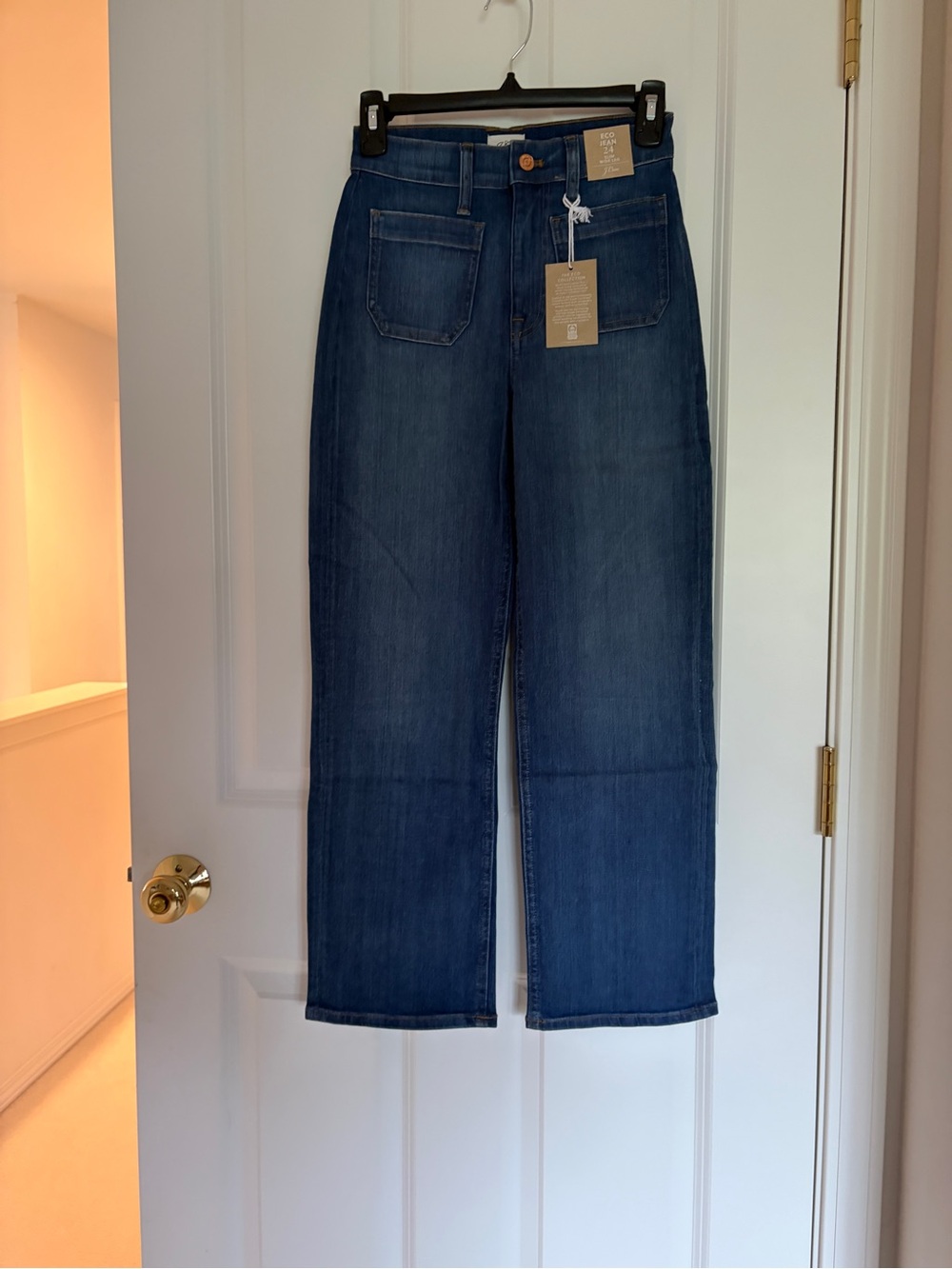 J.Crew Women's high waisted Jeans in Dark Blue